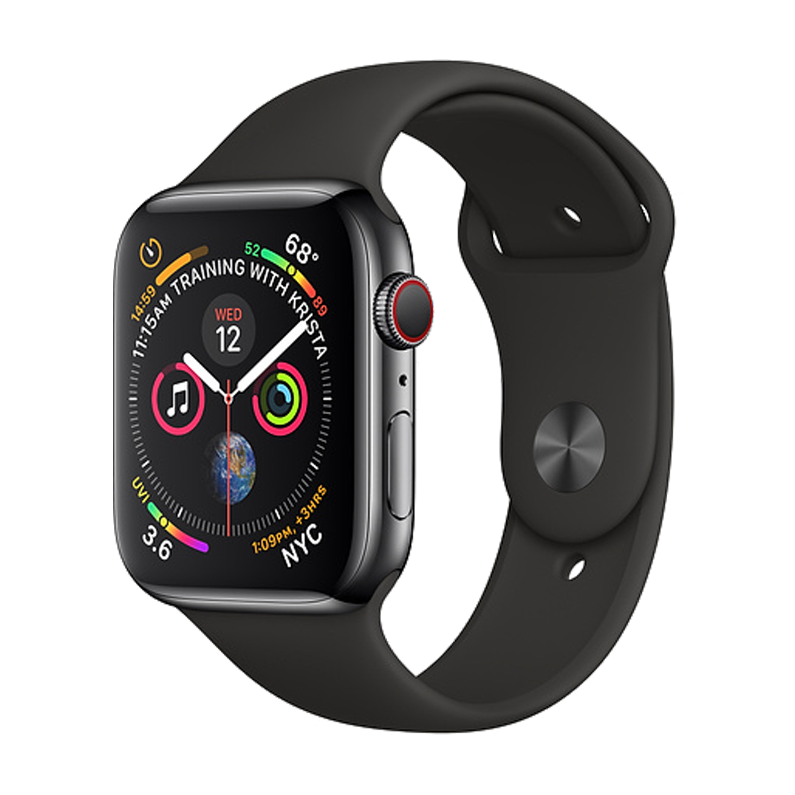 Apple Watch Series 5 Edition Titanium 44mm WiFi Black Loop