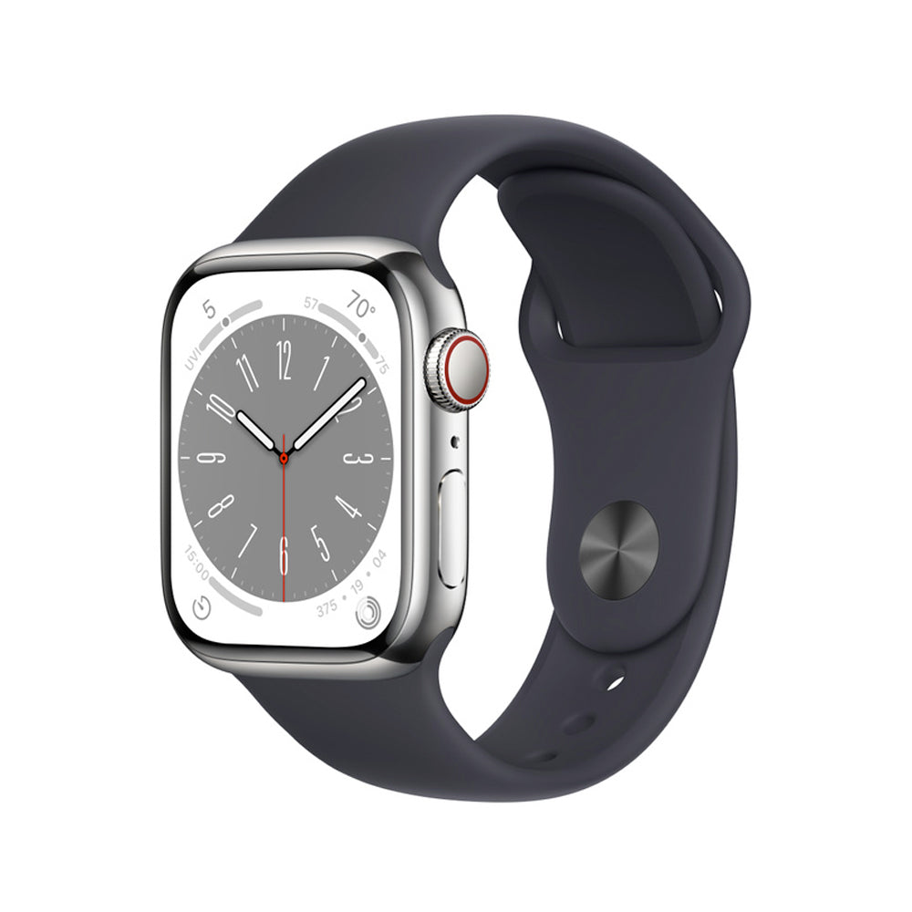 Apple Watch Series 8 Stainless Steel 41mm Cellular - Graphite- Very Good
