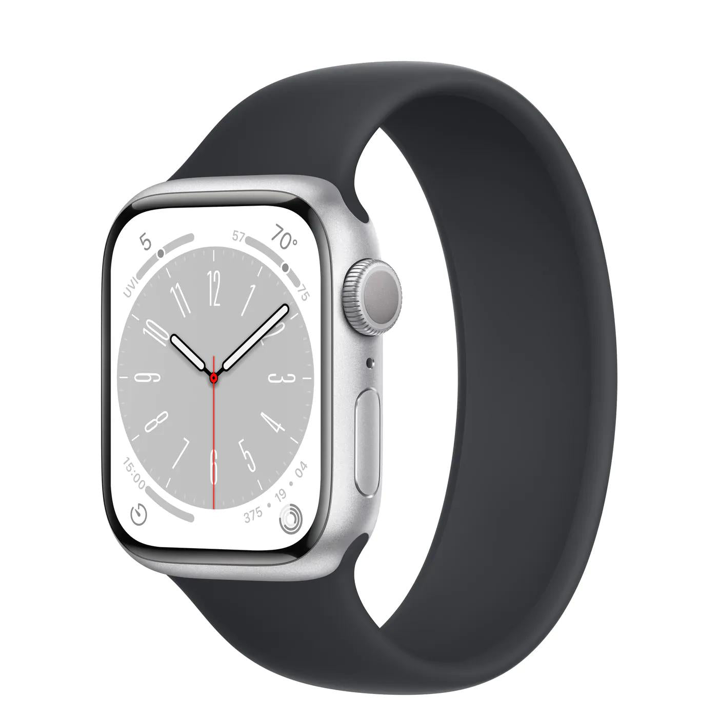 Apple Watch Series 8 Aluminium 45mm GPS - Silver- Fair - Enhanced Battery