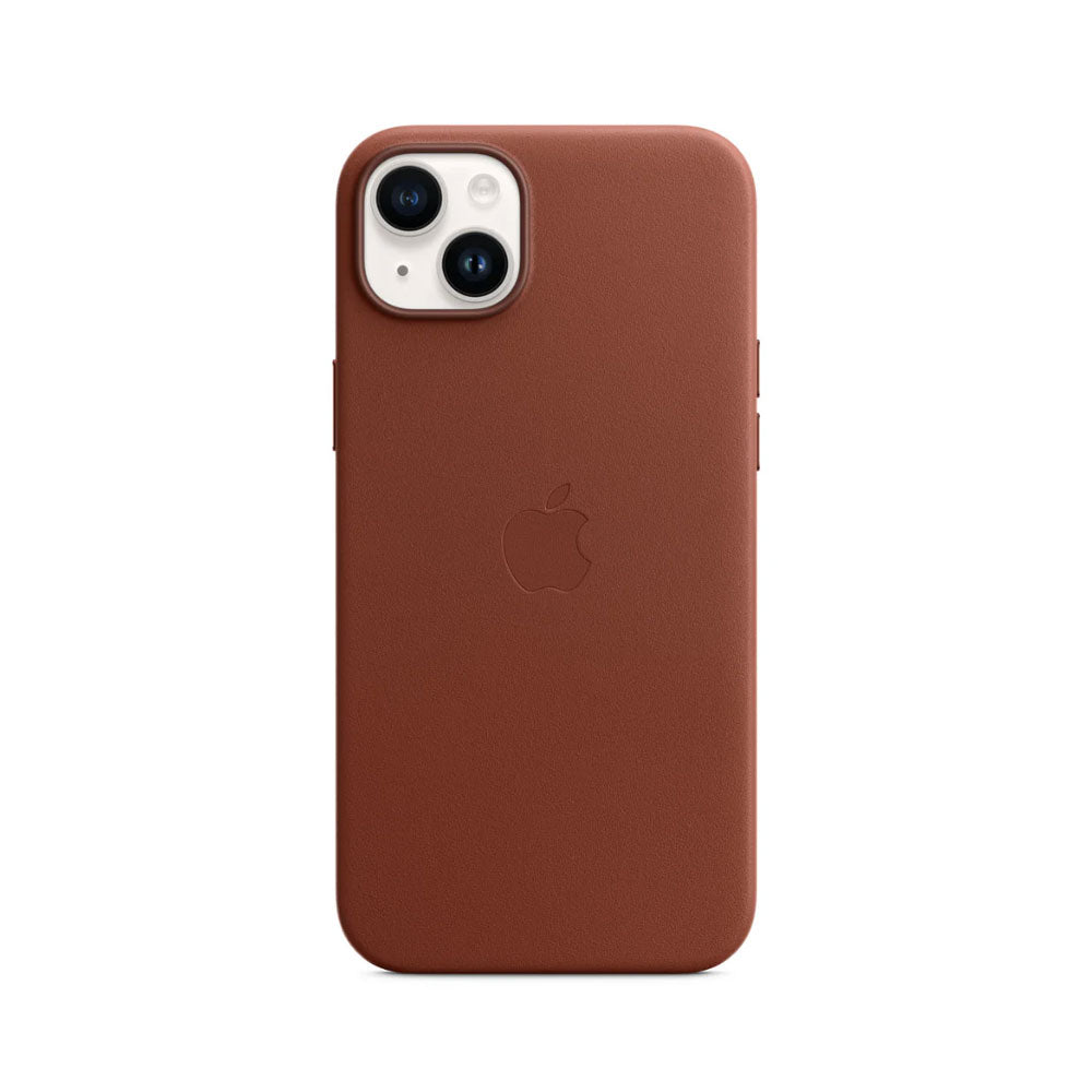 Genuine iPhone 14 Plus Leather Case - Brand New - Umber