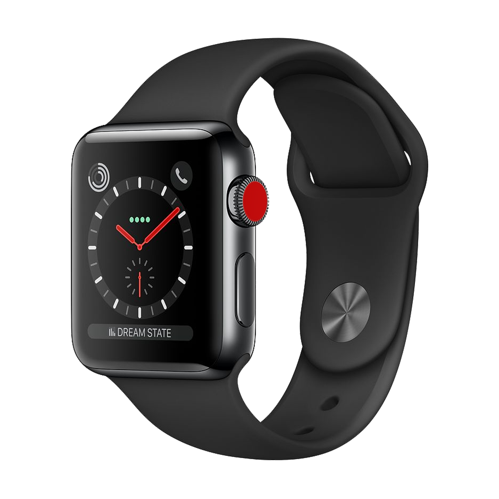Apple Watch Series 3 Stainless 42mm Black Good Cellular - Unlocked