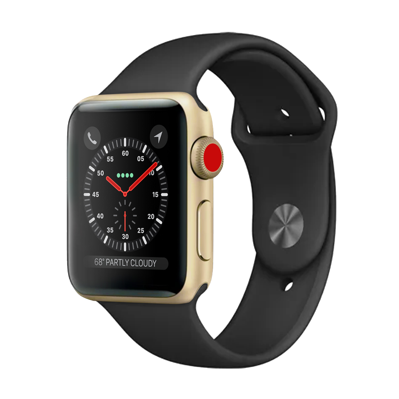 Apple Watch Series 3 Sport 38mm Gold Excellent Cellular - Unlocked - Enhanced Battery