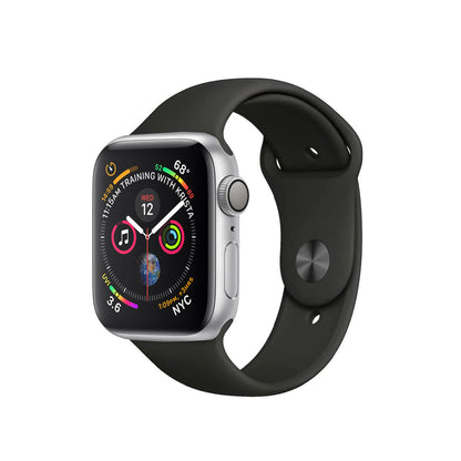 Apple Watch Series 4 Aluminum 40mm Silver Excellent Cellular - Unlocked - Enhanced Battery