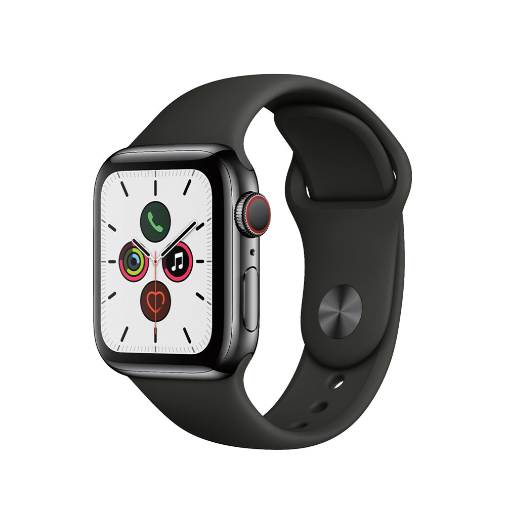 Apple Watch Series 5 Stainless 40mm Black Pristine Unlocked