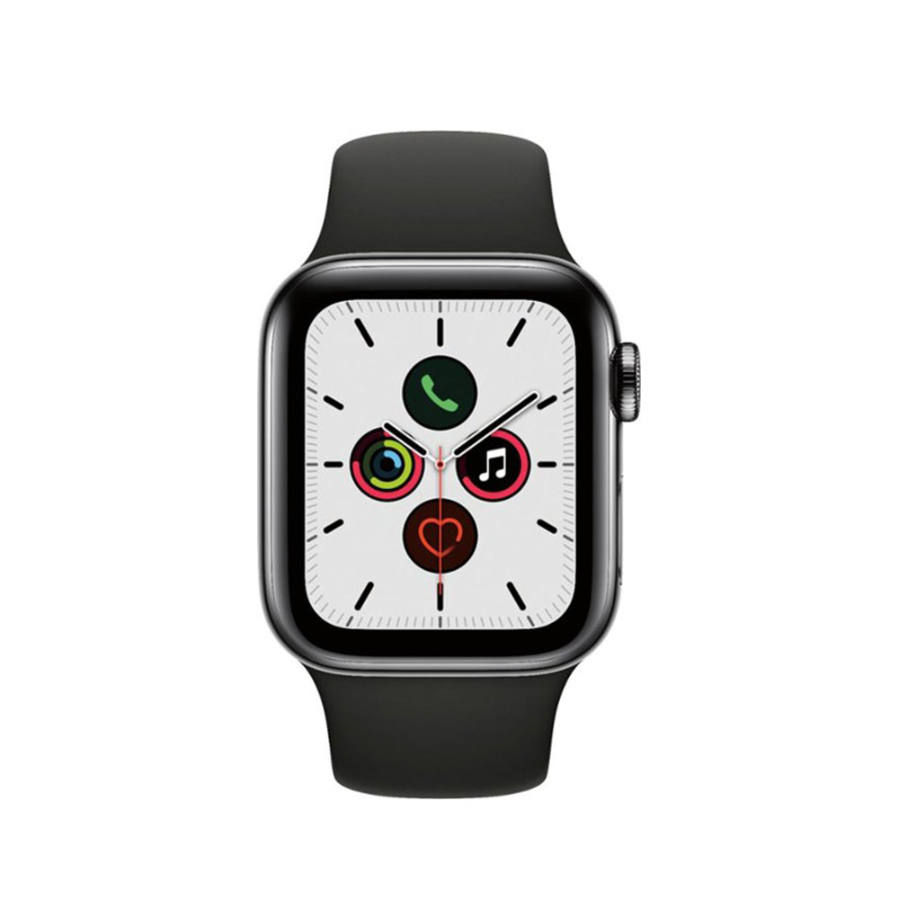 Apple Watch Series 5 Stainless 44mm Black Pristine Unlocked