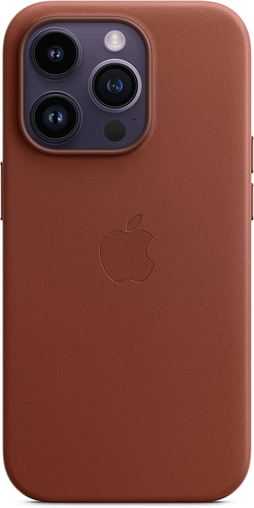 Genuine iPhone 14 Leather Case - Brand New - Umber