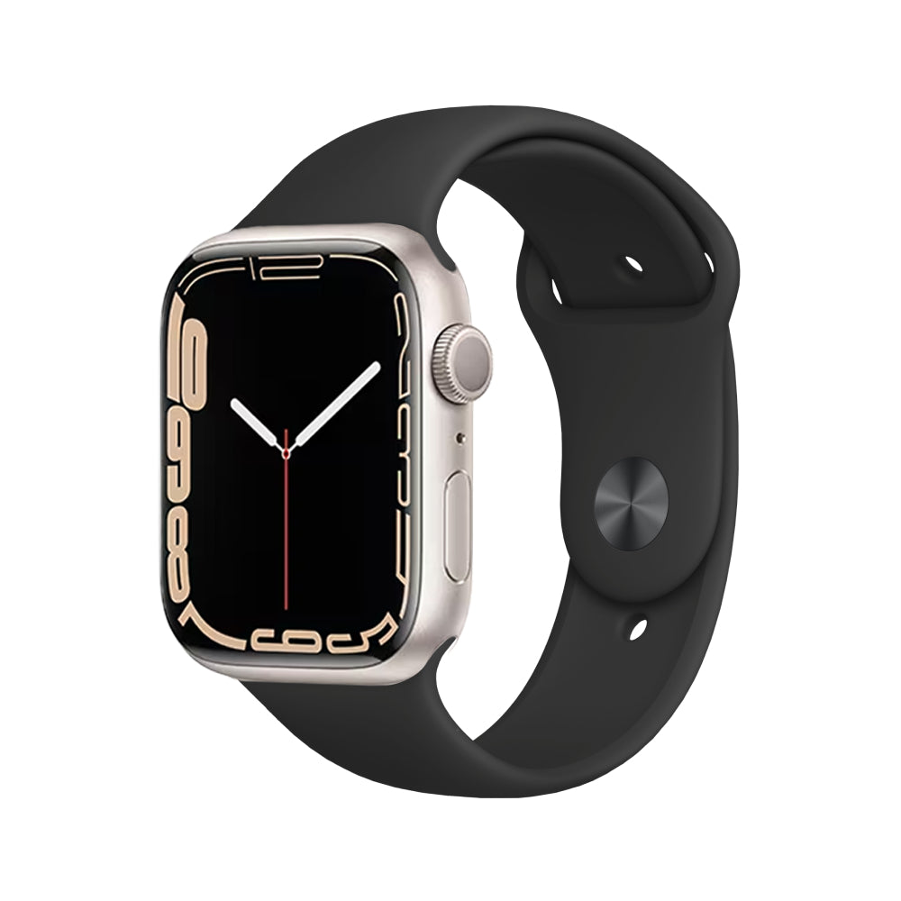 Apple Watch Series 7 Aluminium 41mm Cellular - Starlight - Fair - Enhanced Battery