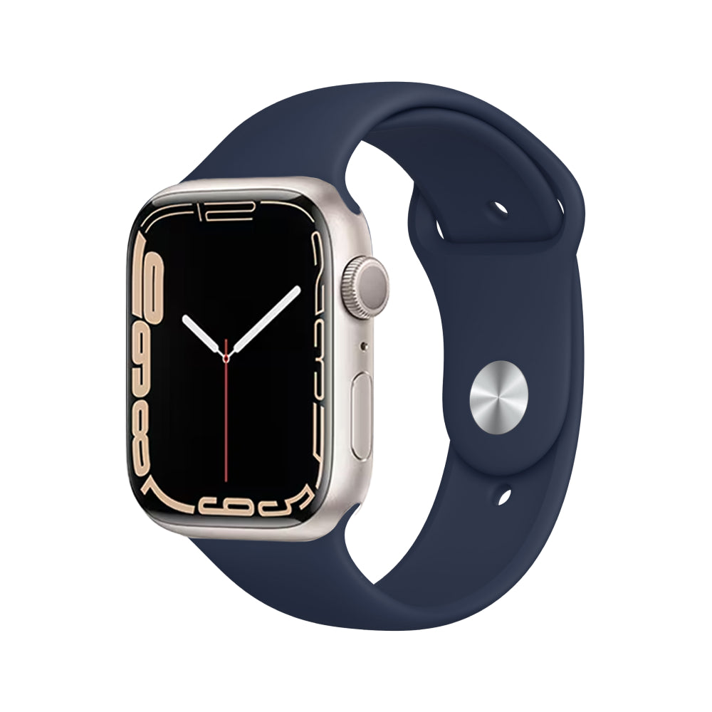 Apple Watch Series 7 Aluminium 45mm Cellular - Starlight - Fair - Enhanced Battery