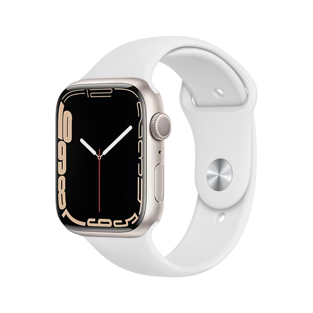 Apple Watch Series 7 Aluminium 45mm GPS - Starlight - Fair - Enhanced Battery